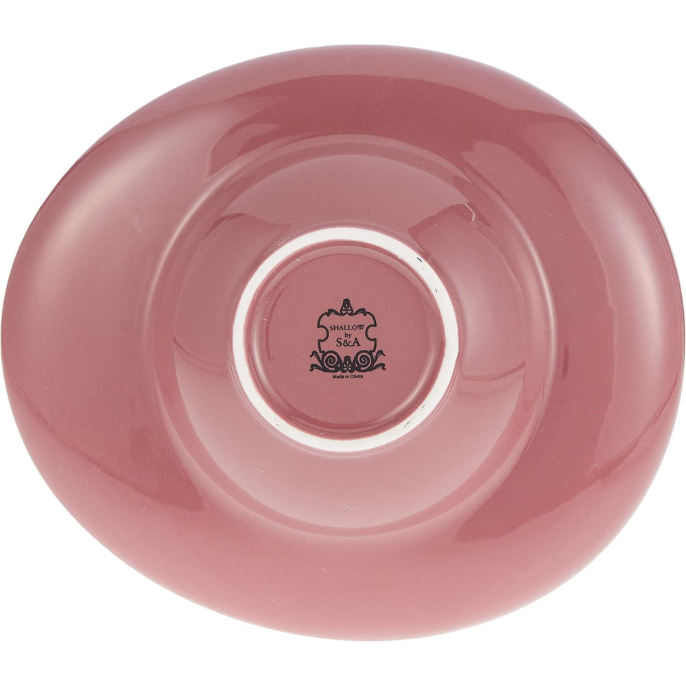 طبق معكرونة مسطح ٢٤ سم - بنفسجي لامع | أدوات مطبخ أنيقة ومتينة