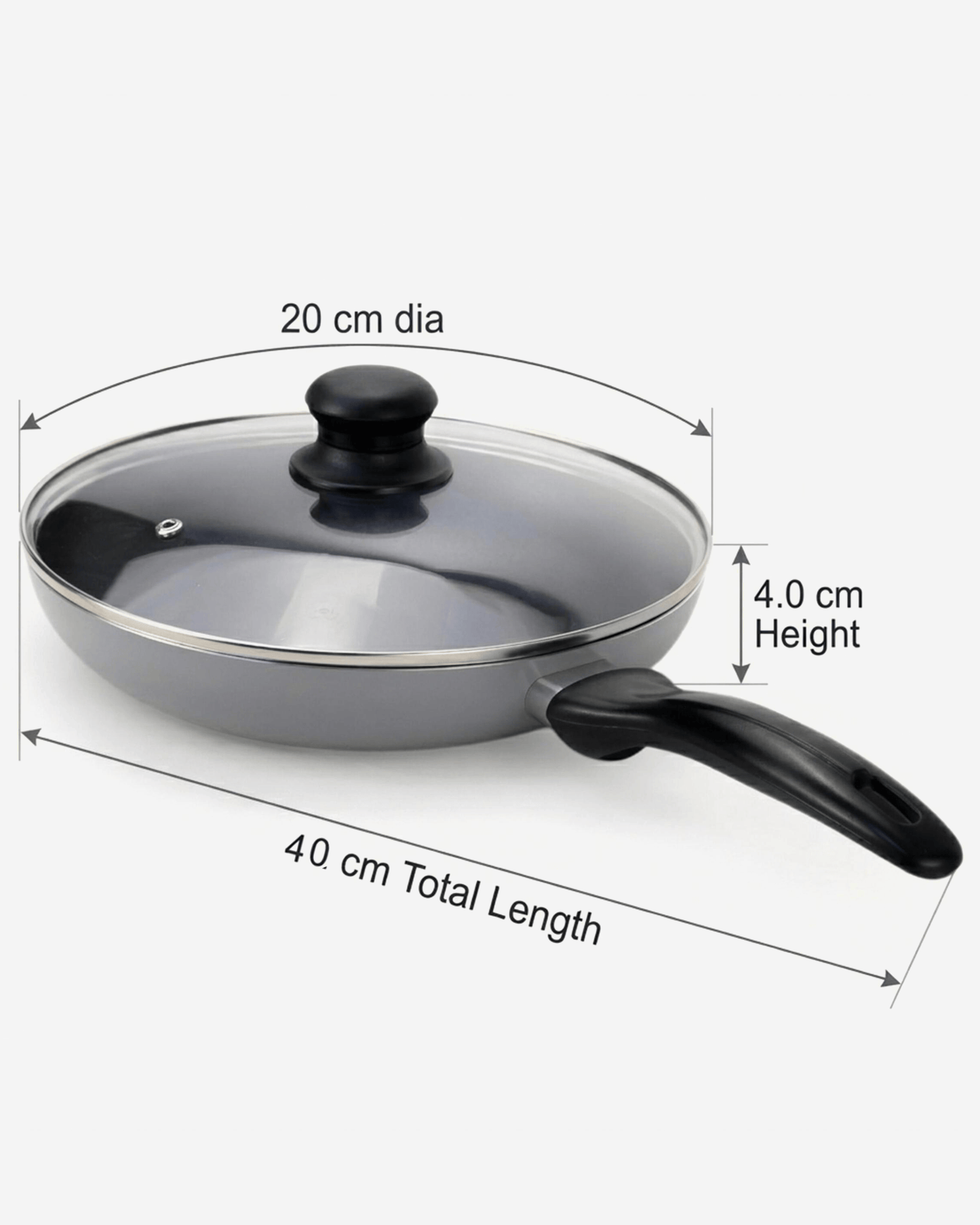 Wilson Fry Pan with Lid 20 cm Grey