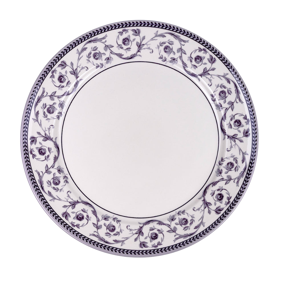 Claytan Callista 12 inch Ceramic Chop Plate (Purple & White, Set Of 1)