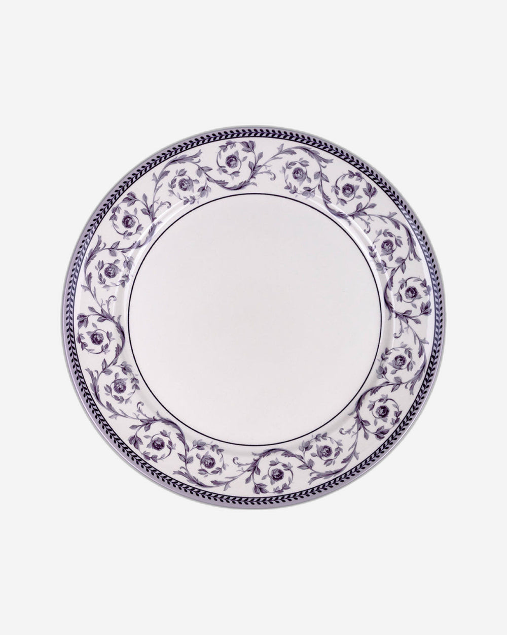 Claytan Callista 12 inch Ceramic Chop Plate (Purple & White, Set Of 1)
