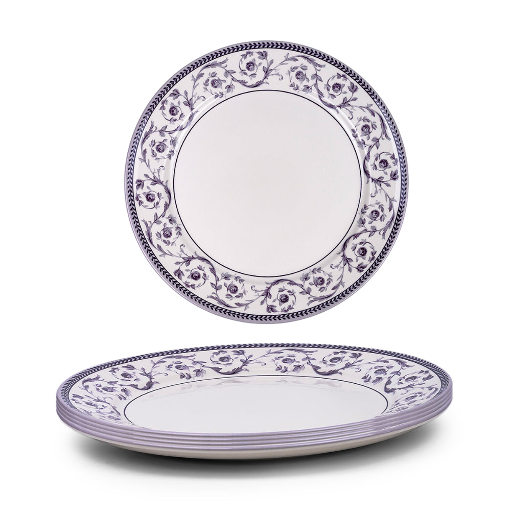 طبق تقطيع سيراميكي من كلايتان كاليستا، مقاس ١٢ بوصة (أرجواني وأبيض، مجموعة من قطعة واحدة)