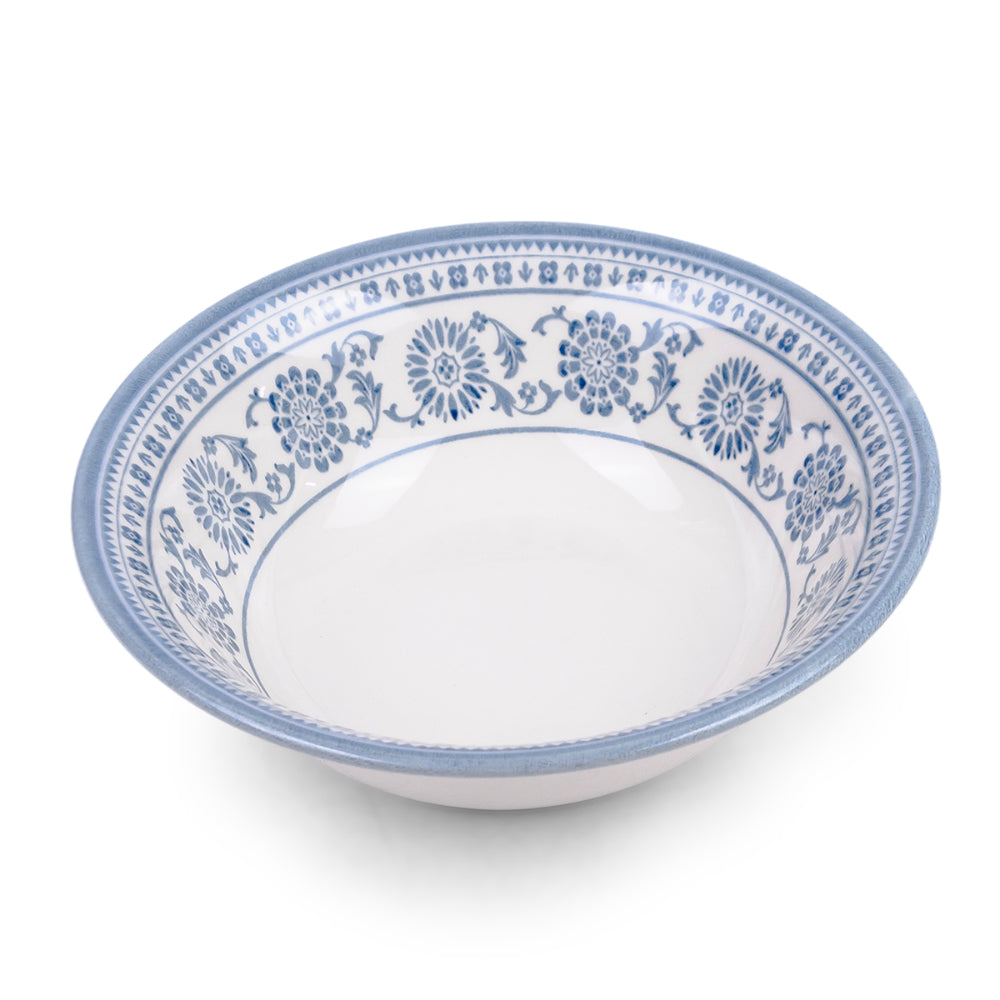 وعاء حبوب الإفطار من الخزف من Claytan Plethora مقاس 6 بوصات (رمادي وأبيض، مجموعة من قطعة واحدة)