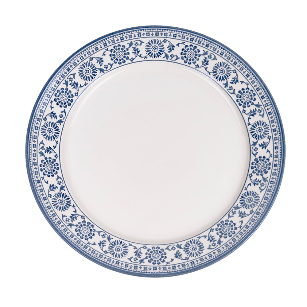 Claytan Plethora 12 inch Porcelain Chop Plate (Grey & White, Set Of 1)