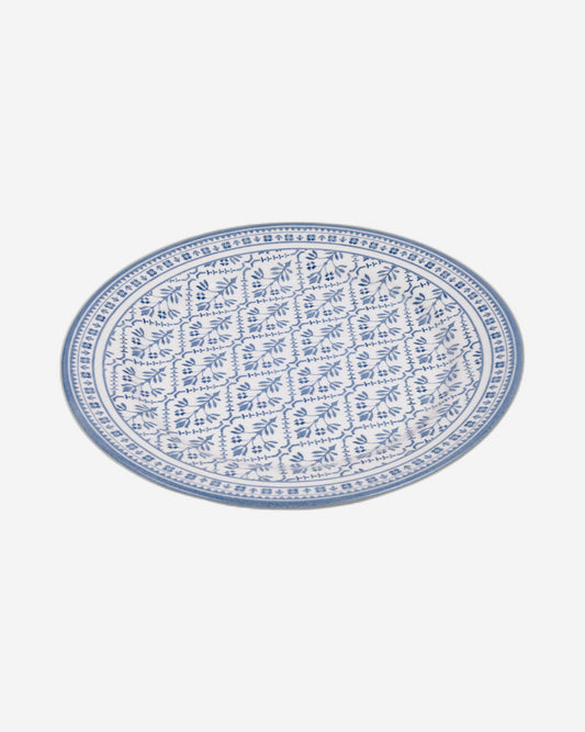 طبق حساء سيراميك من Claytan Plethora مقاس 9 بوصات (رمادي وأبيض، مجموعة من قطعة واحدة)