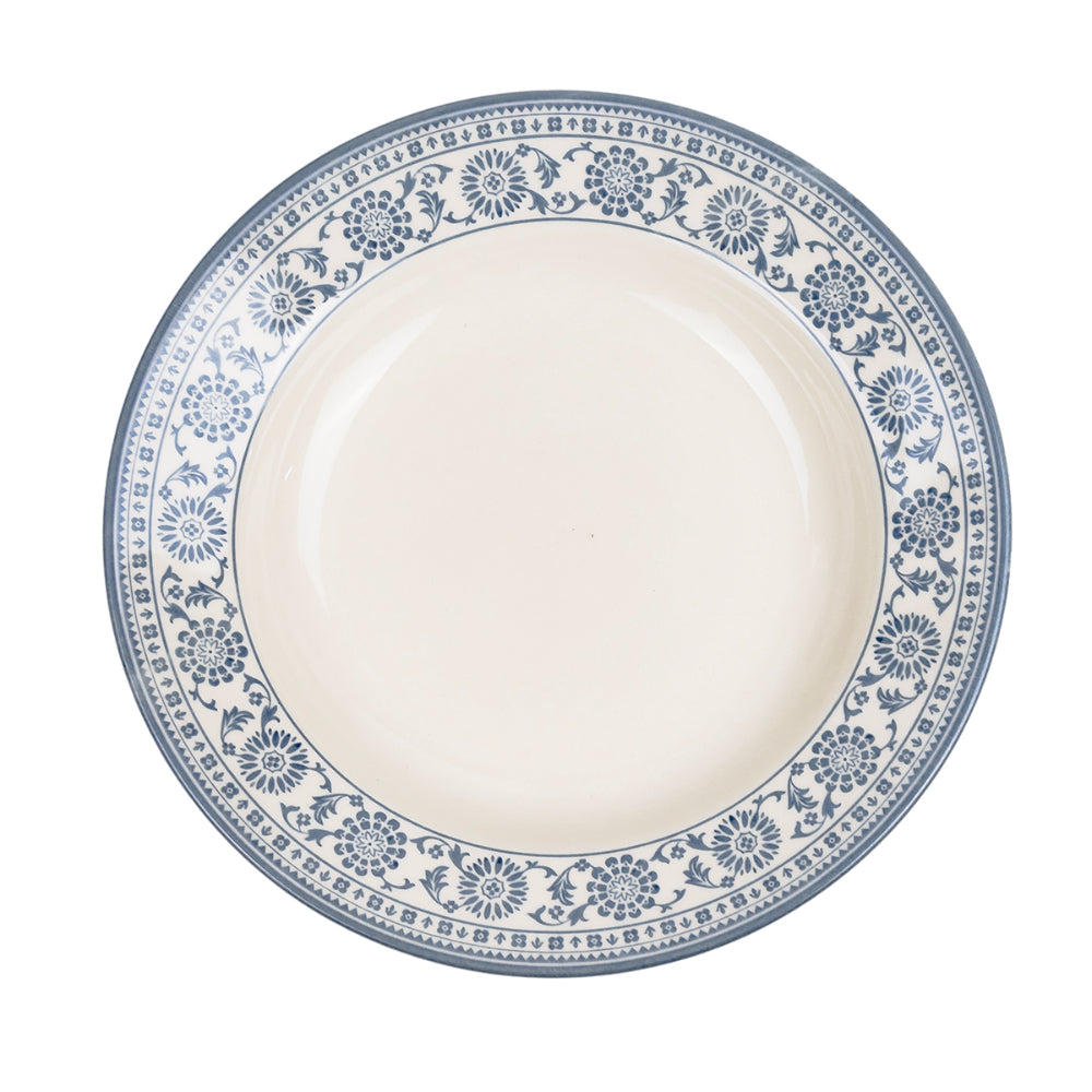 Claytan Plethora 8 inch Ceramic Salad Plate (Grey & White, Set Of 1)