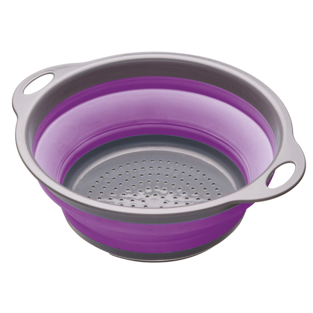 CW BR COLANDER 24CM COLLAPSIBLE PURPLE
