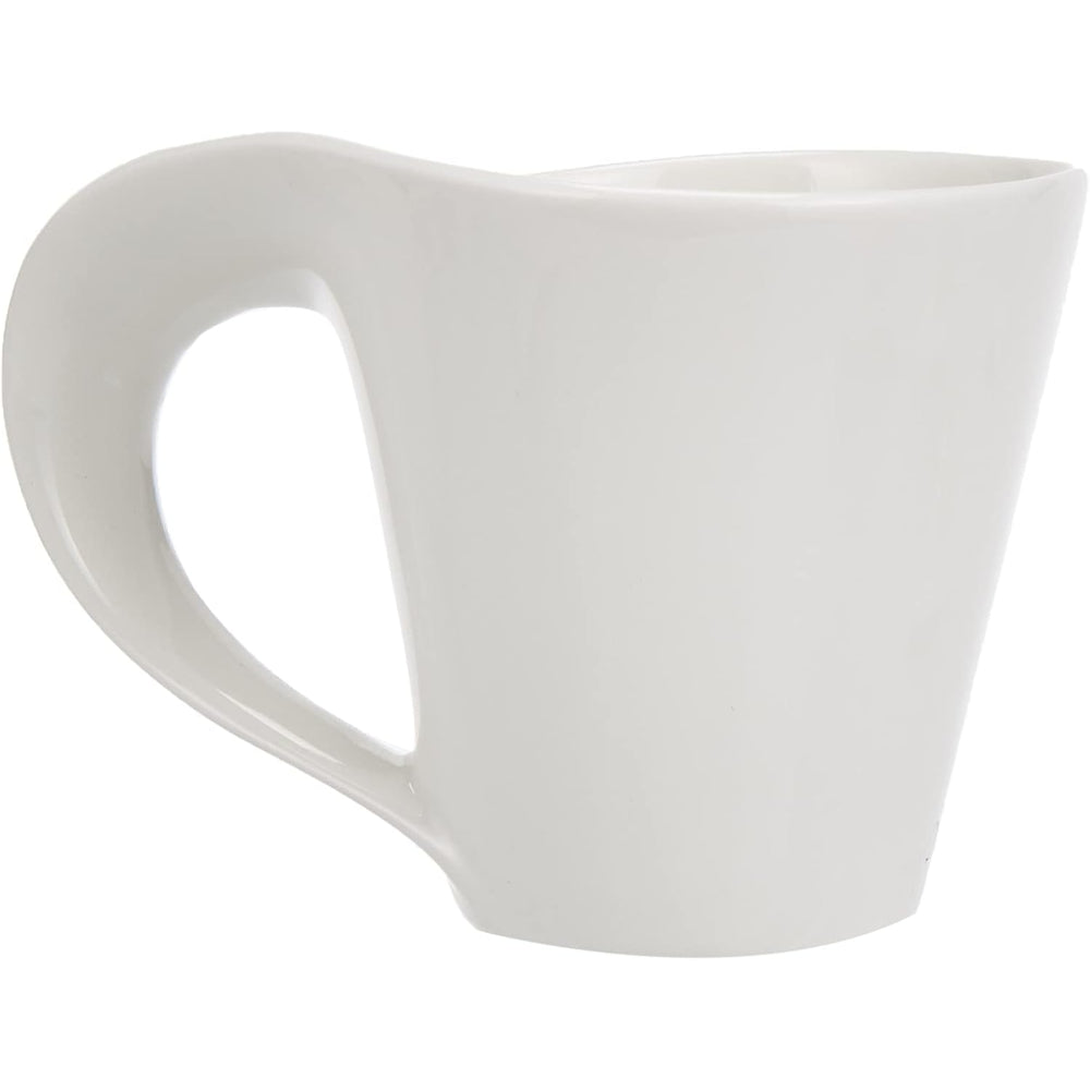 طقم شاي صيني عظمي ضحل، أبيض - طقم من 15 قطعة مع إبريق شاي سعة 1050 مل، وكريمة سعة 175 مل، ووعاء سكر سعة 175 مل، و6 أكواب سعة 150 مل، و6 أطباق