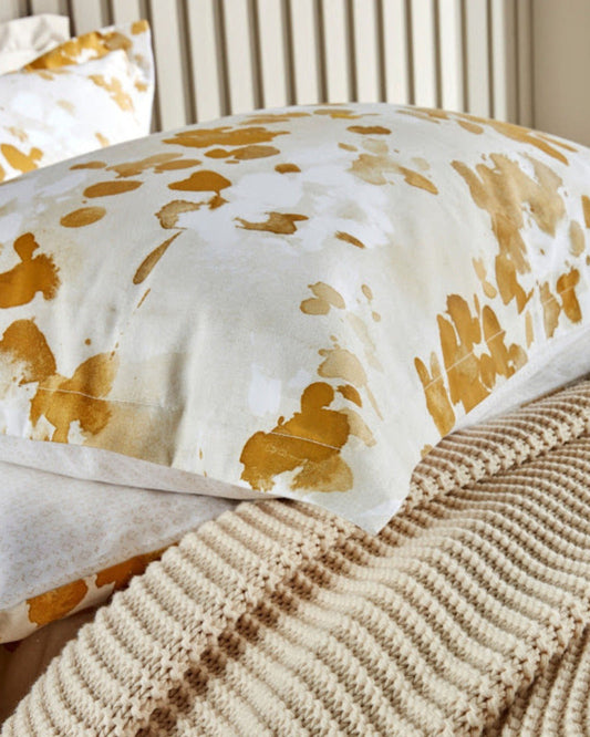 وسائد كريستي "علامات الحبر" 30×45 سم - ذهبي