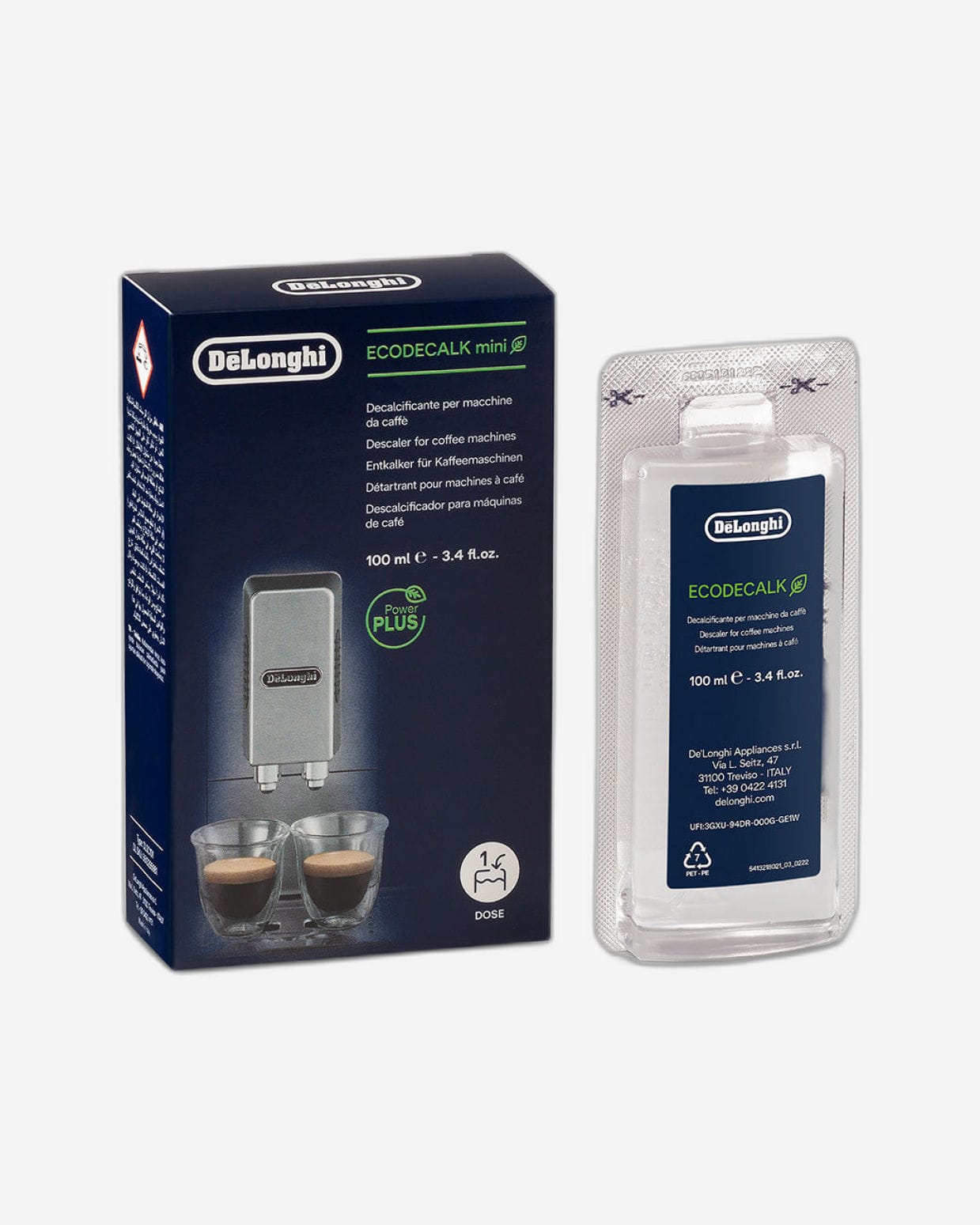 مزيل الترسبات الكلسية لماكينات القهوة EcoDecalk من De'Longhi