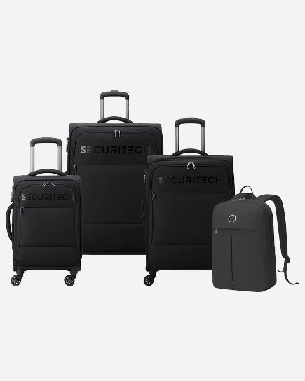 طقم ديلسي باريس سيكيوريتك فانجارد المكون من 3 قطع: عربة أمتعة قابلة للتوسيع + حقيبة ظهر أغريبل مجانية