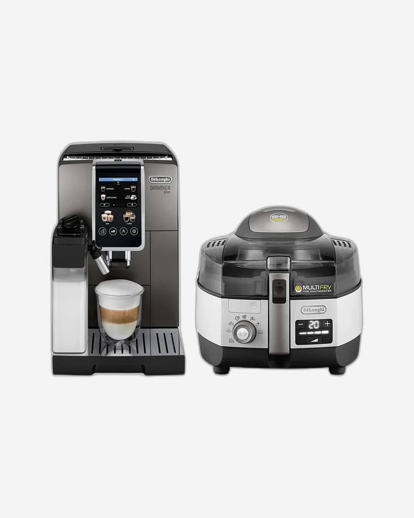 De'Longhi Dinamica Plus + قلاية ومحضرة طعام Extra Chef Plus متعددة الاستعمالات مجانًا