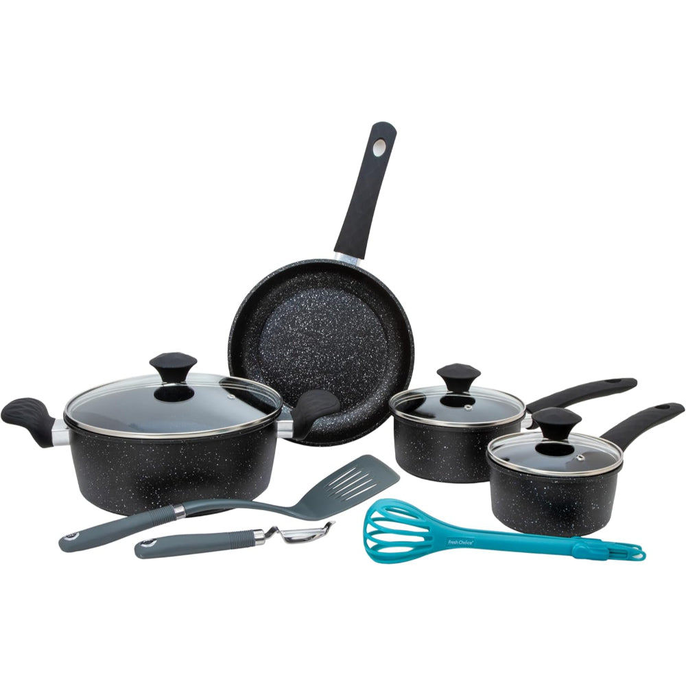 Fresh Choice - DIAMAS 10pc Non Stick Forged Carbon Steel Cookware Set