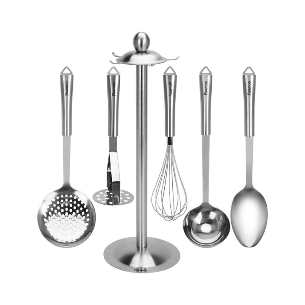 مجموعة أدوات مطبخ فيسمان بيرغامو من الفولاذ المقاوم للصدأ، مكونة من 6 قطع