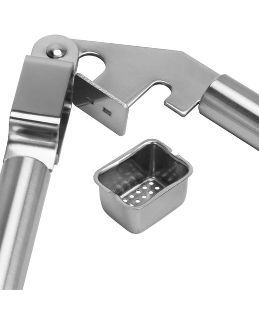 مكبس الثوم فيسمان عالي التحمل من سلسلة بيرجامو، 20 سم، مصنوع من الفولاذ المقاوم للصدأ