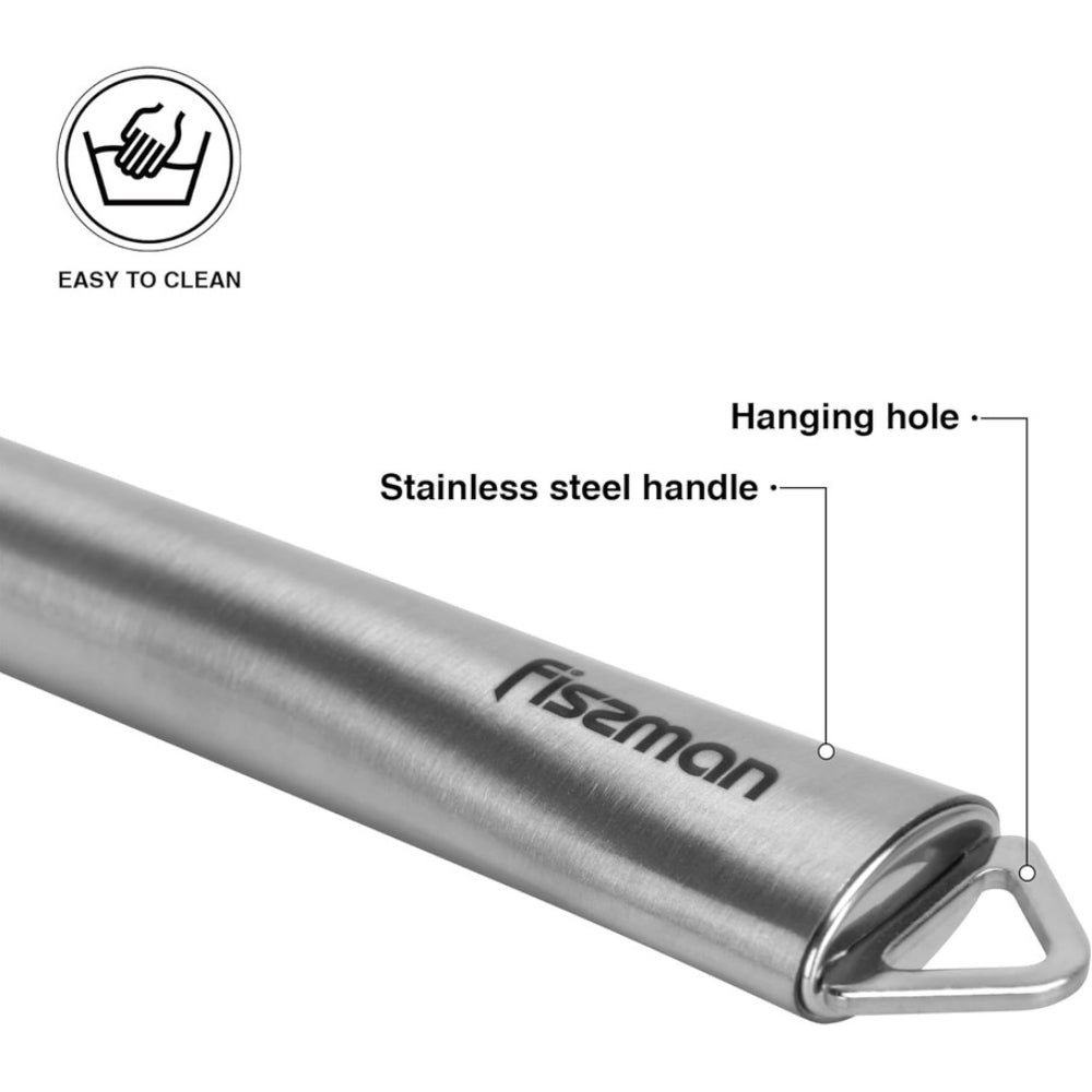 مكبس الثوم فيسمان عالي التحمل من سلسلة بيرجامو، 20 سم، مصنوع من الفولاذ المقاوم للصدأ