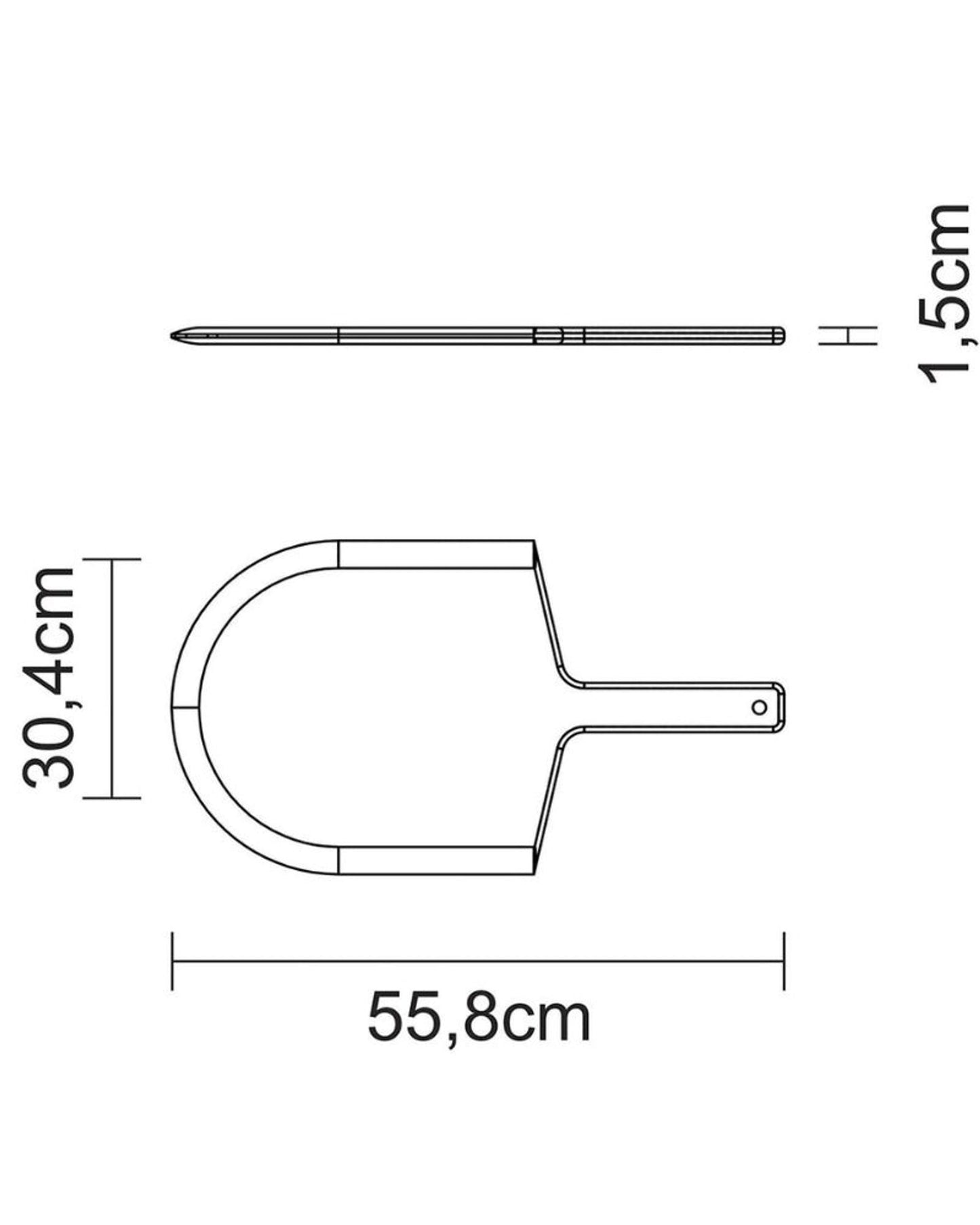 ترامونتينا ملعقة بيتزا 55×30 سم
