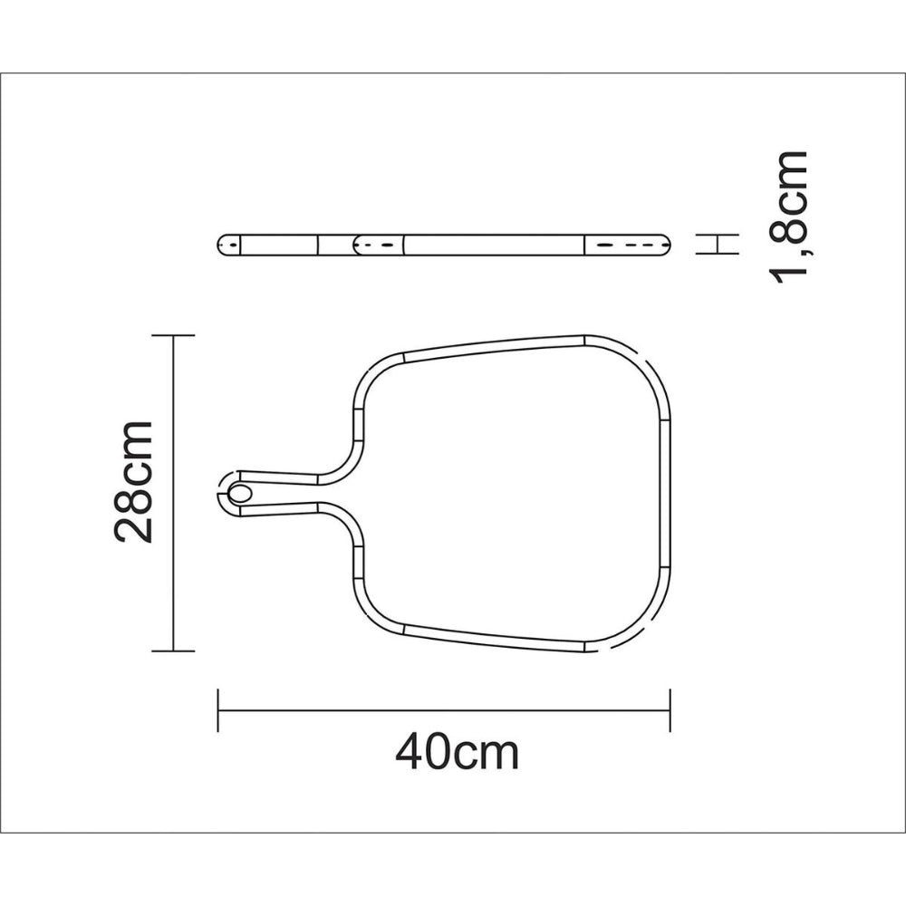 ترامونتينا منذ عام 1911، صنع في البرازيل، ترامونتينا بروفانس، لوح جبن من خشب الساج، مقاس 40×27 سم، FSC - بيضاوي