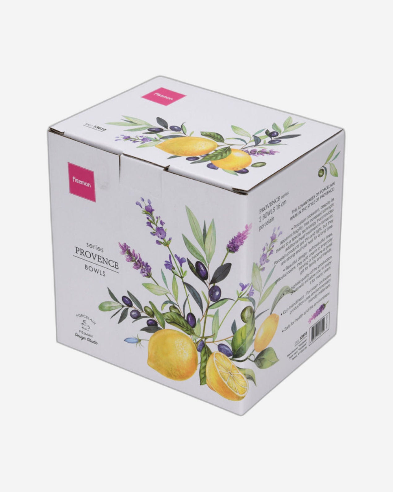 وعاء فيسمان من بورسلين بروفانس بنكهة الليمون، قطعتان، 16 سم