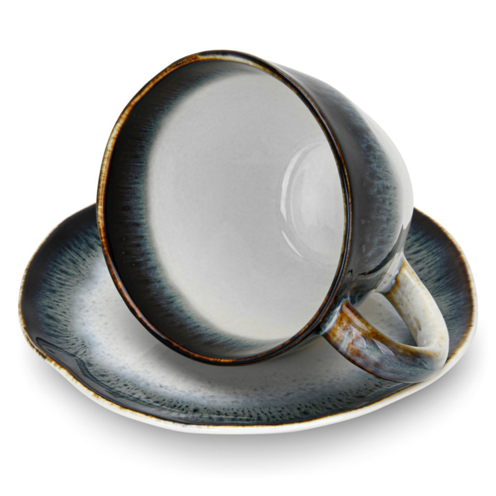 أكواب فيسمان جالاكتيكا من قطعتين، سعة 230 مل، مع صحون من البورسلين