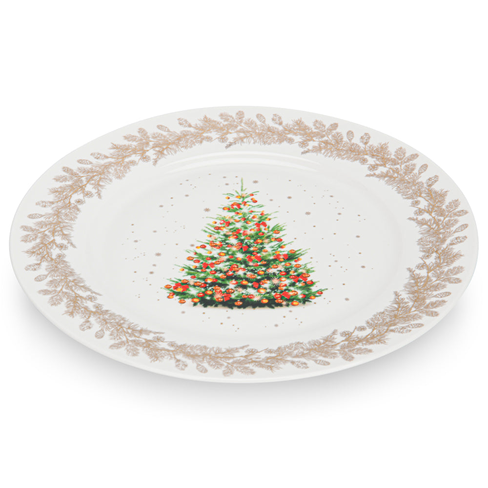 Fissman 2-Piece Plate Christmas, 27cm New Bone China