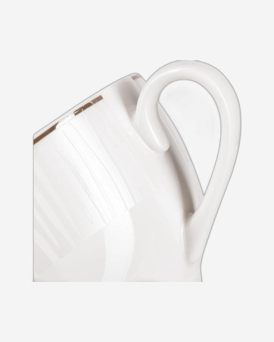 أكواب فيسمان من قطعتين سعة 220 مل مع صحون، مصنوعة من الخزف العظمي الجديد