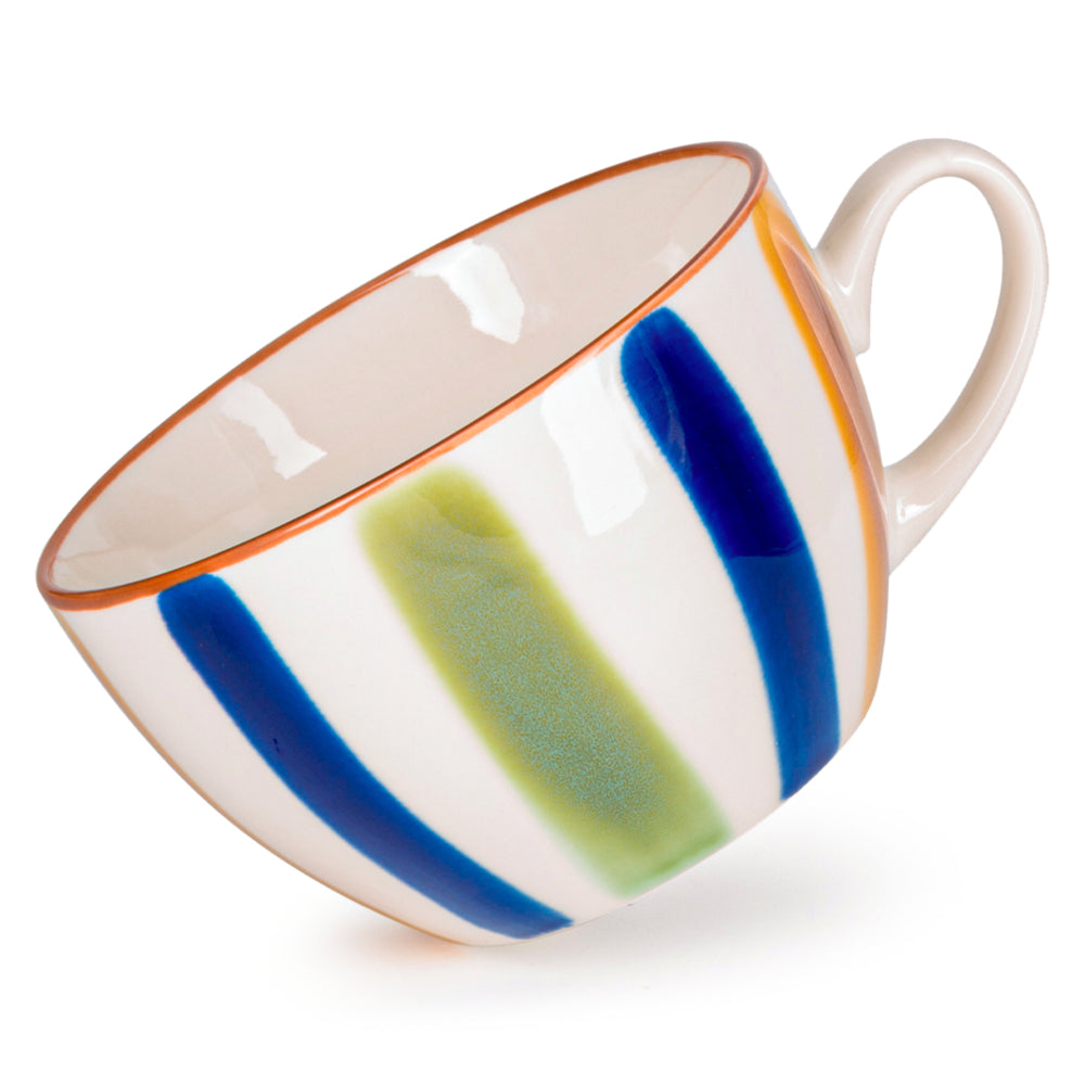 كوب فيسمان بورسلين من قطعتين بتصميم أنيق وبسيط، سعة 470 مل