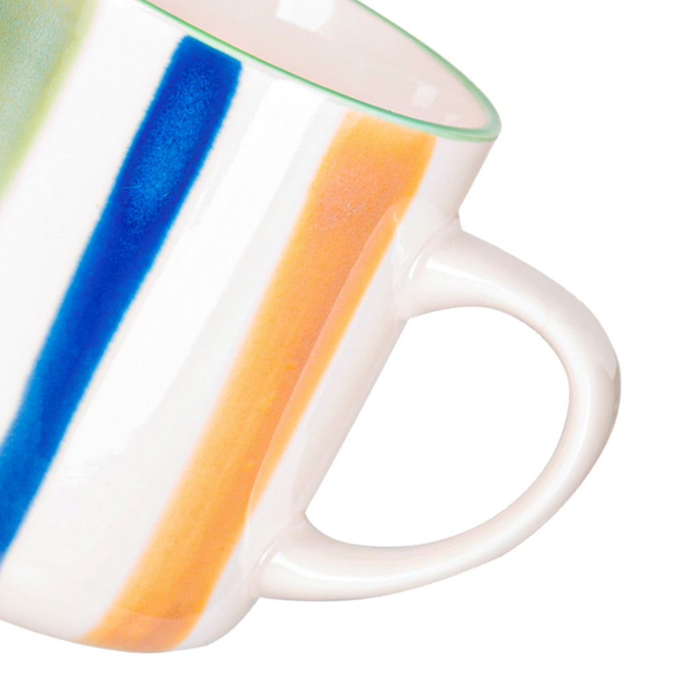 كوب فيسمان من البورسلين، قطعتين، بتصميم أنيق وبسيط، سعة 400 مل