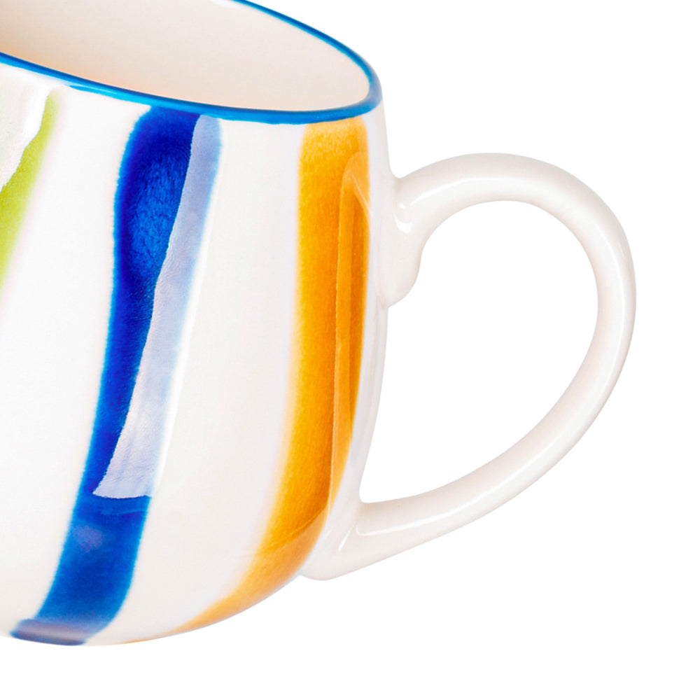 كوب فيسمان من البورسلين مكون من قطعتين بتصميم أنيق وبسيط سعة 450 مل