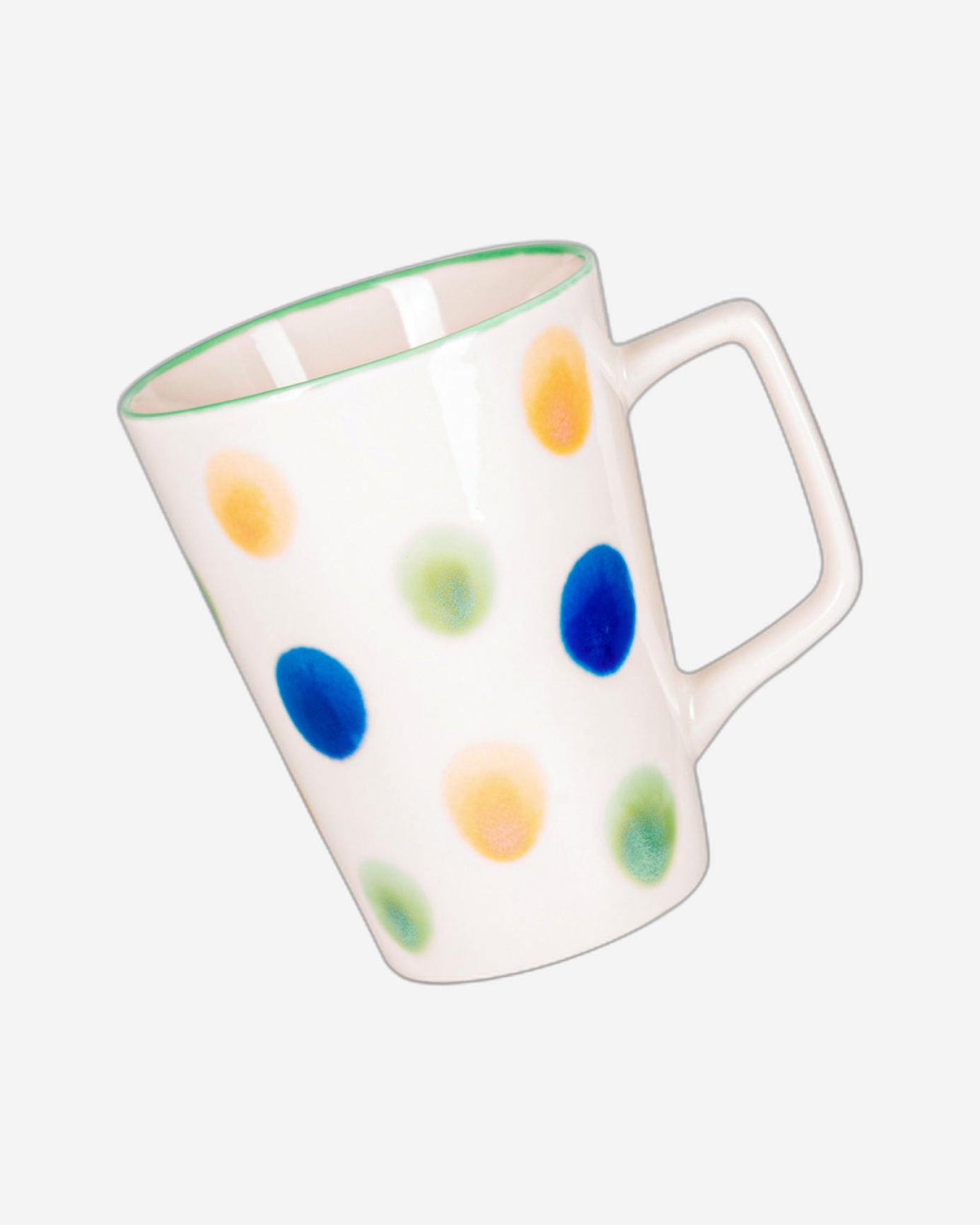 كوب فيسمان من البورسلين، قطعتين، بتصميم أنيق وبسيط، سعة 410 مل