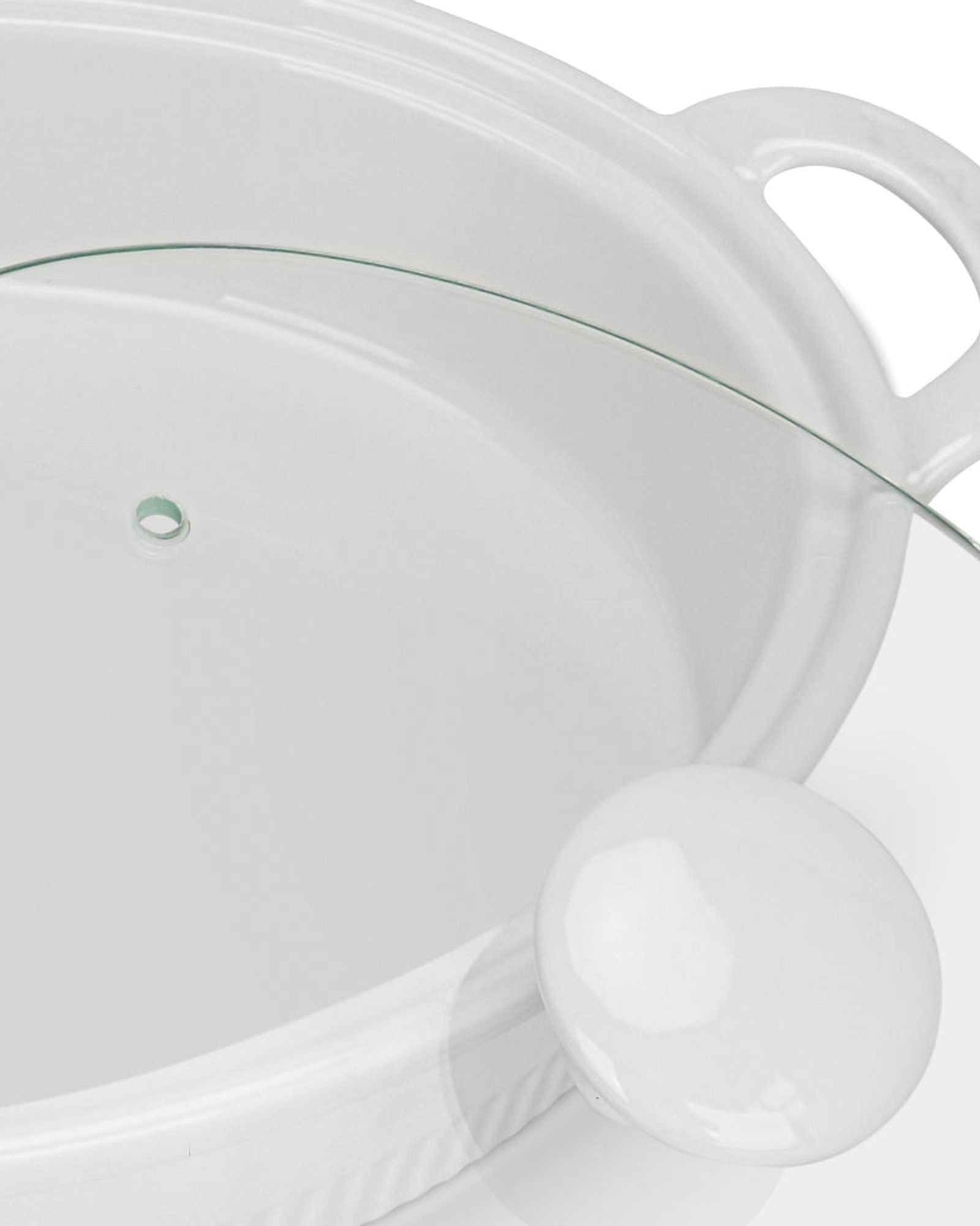 صينية خبز بيضاوية من فيسمان بغطاء زجاجي، 31 سم/2.1 لتر، بورسلين