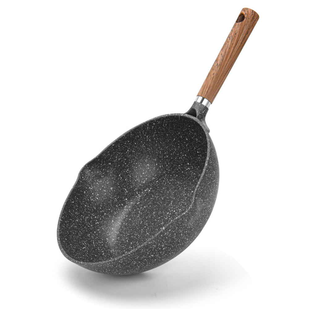 مقلاة ووك ميلانو من فيسمان مع قاعدة حثية وألومنيوم أسود 28×9 سم