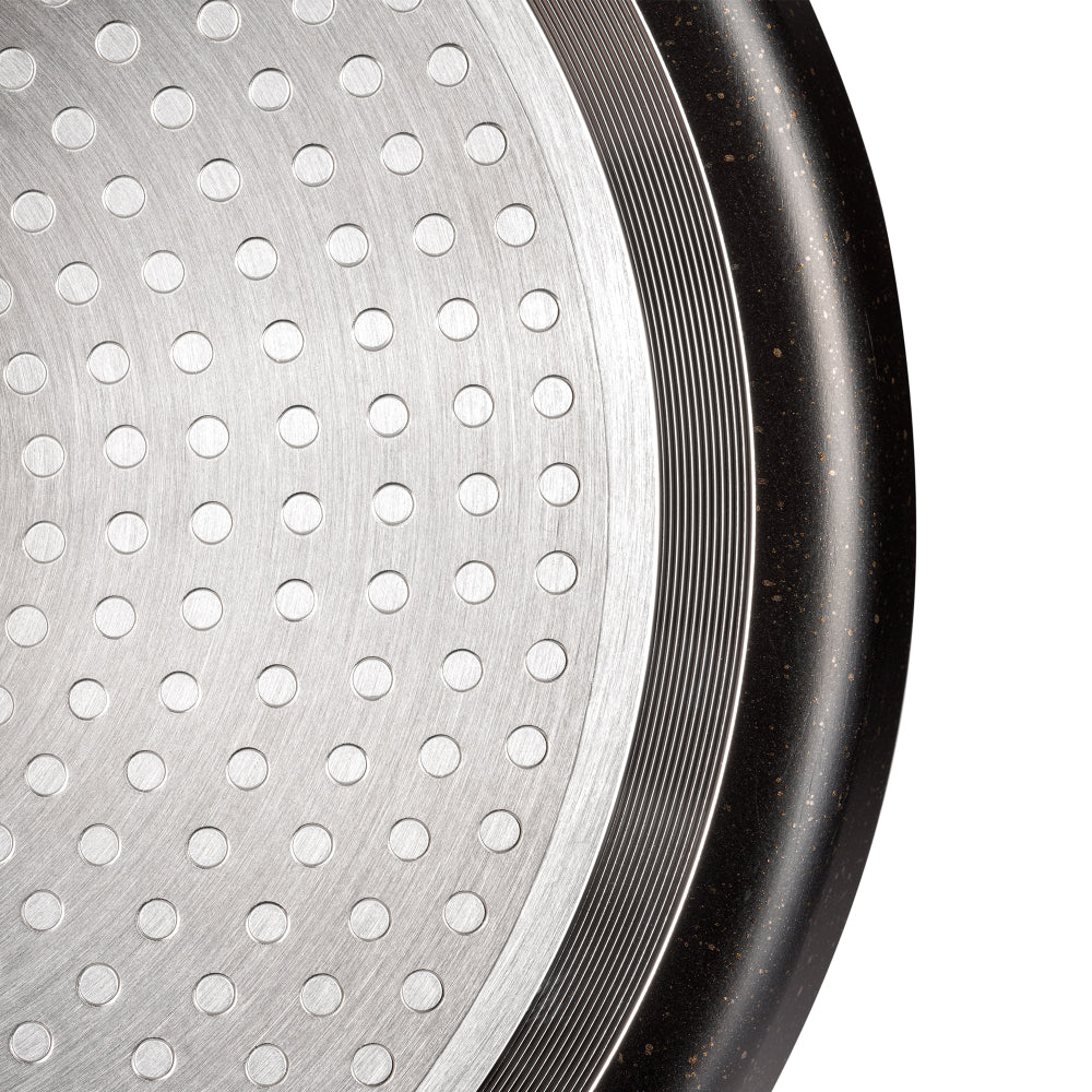 مقلاة كريب فيسمان 24 سم، مقلاة كريب مطلية بالألومنيوم غير لاصقة من سلسلة فيوري، مقبض باكليت مريح، قاعدة تعمل بالحث الحراري