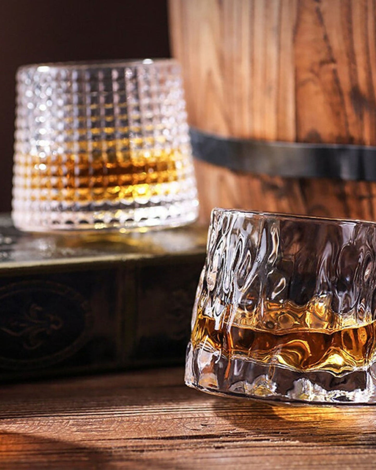 كأس ويسكي دوار من فيسمان، قطعتان، سعة 180 مل