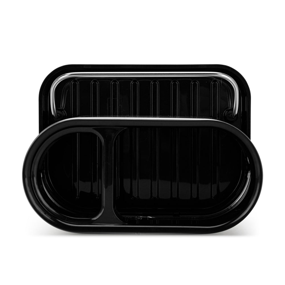 منظم وحامل إسفنج فيسمان مع حامل فرشاة مرتفع وحجرة سائل غسيل الأطباق