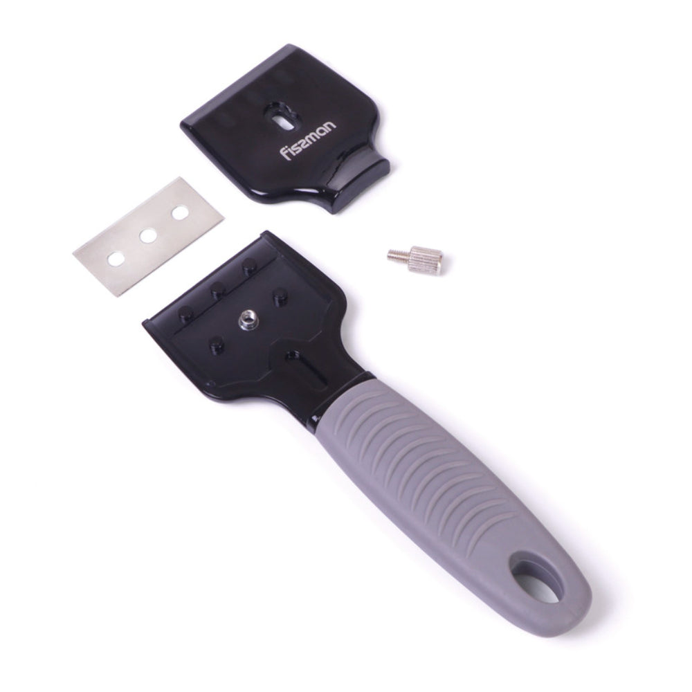 مكشطة تنظيف فيسمان ١٦ سم مع ٣ شفرات قابلة للتغيير (فولاذ مقاوم للصدأ)