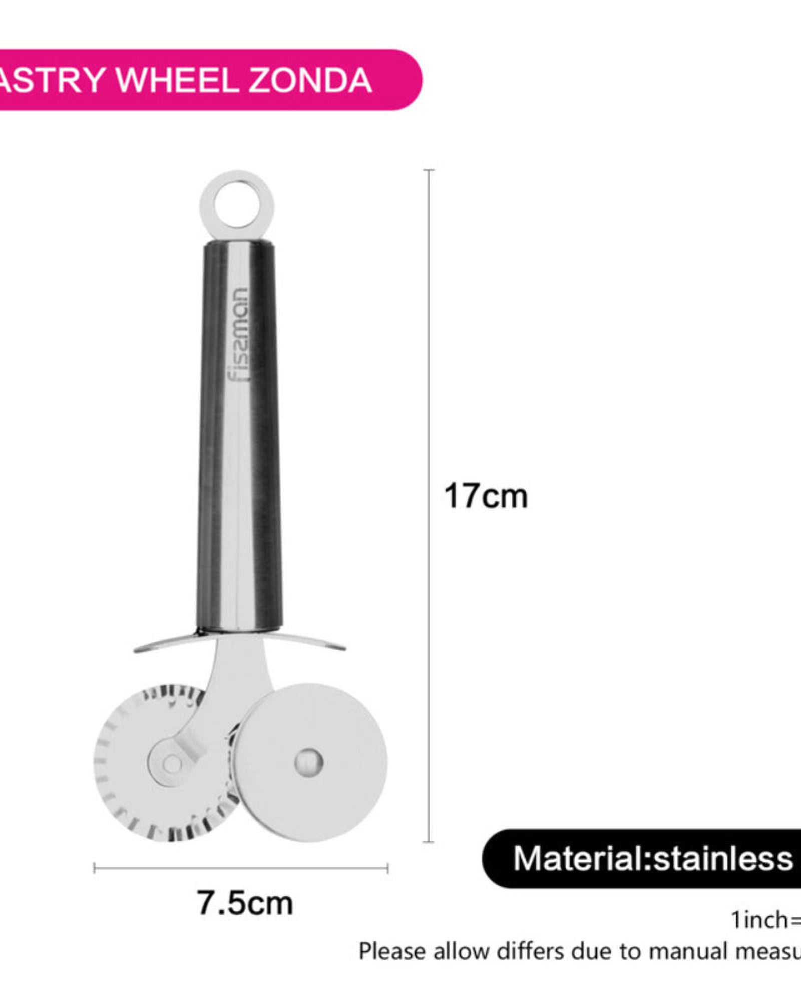 عجلة معجنات فيسمان من الفولاذ المقاوم للصدأ سلسلة زوندا