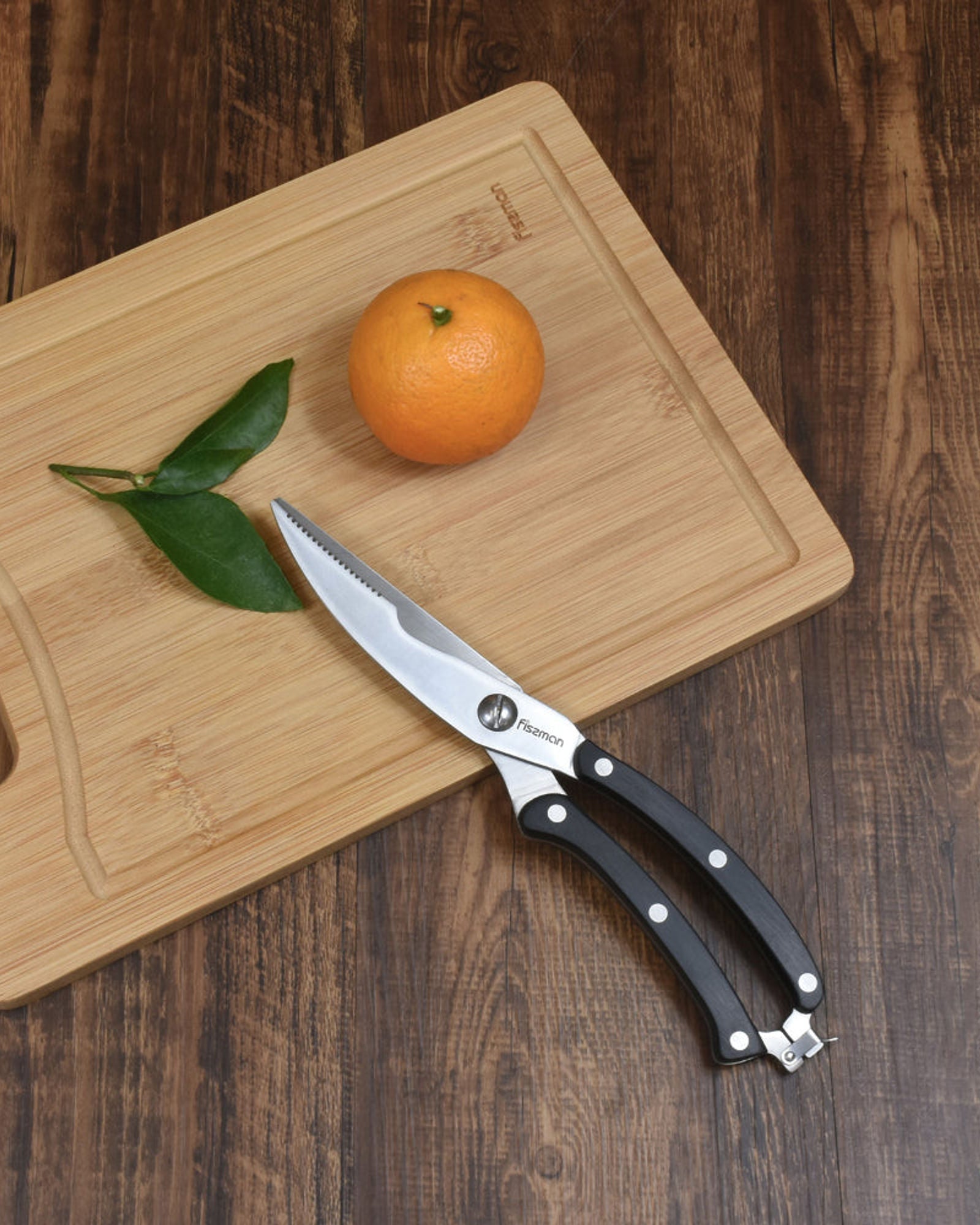 مقص دواجن فيسمان أسود/فضي 26.5 سم × 1.5 سم