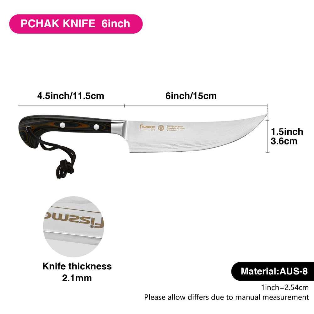 سكين فيسمان بتشاك 6 بوصة باديشاه (فولاذ AUS-8)