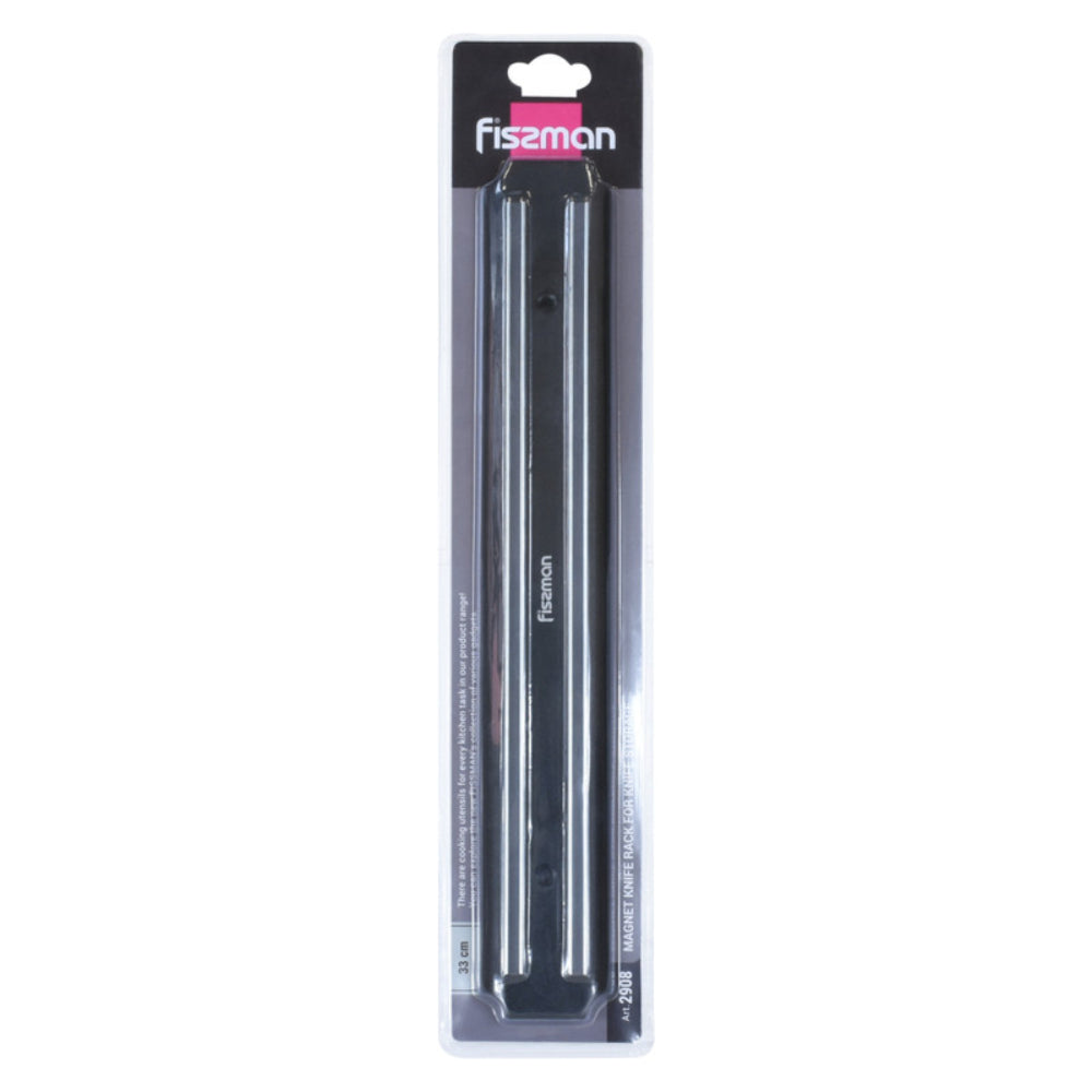 قضيب مغناطيسي لتخزين السكاكين من فيسمان، أسود/رمادي، 33 سم