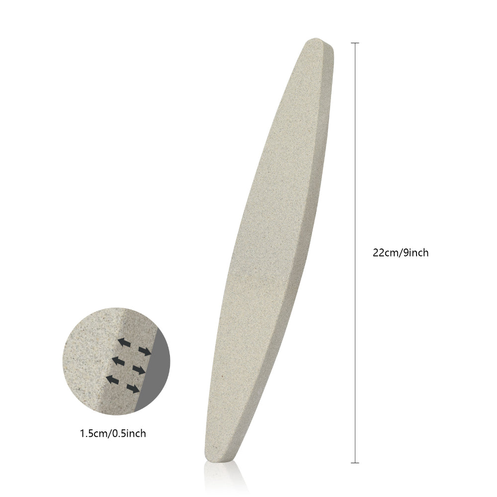 مبراة سكاكين فيسمان مع حجر شحذ من كوروندوم رمادي 24×3.5×1.5 سم