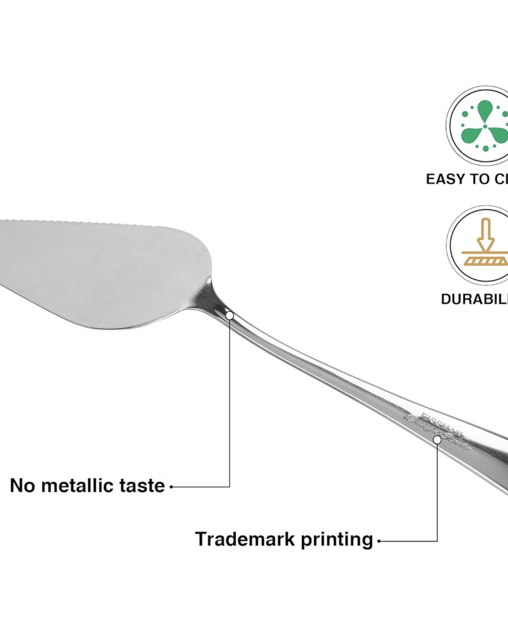مجموعة أدوات تقديم الكيك من فيسمان، 3 قطع، 25 سم، من الفولاذ المقاوم للصدأ، سلسلة فلافيا