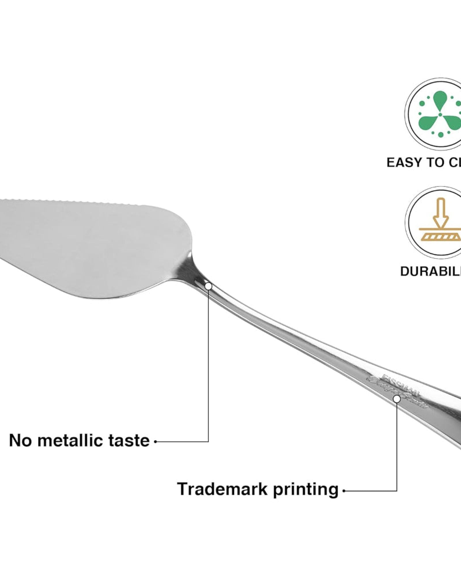 مجموعة أدوات تقديم الكيك من فيسمان، 3 قطع، 25 سم، من الفولاذ المقاوم للصدأ، سلسلة فلافيا