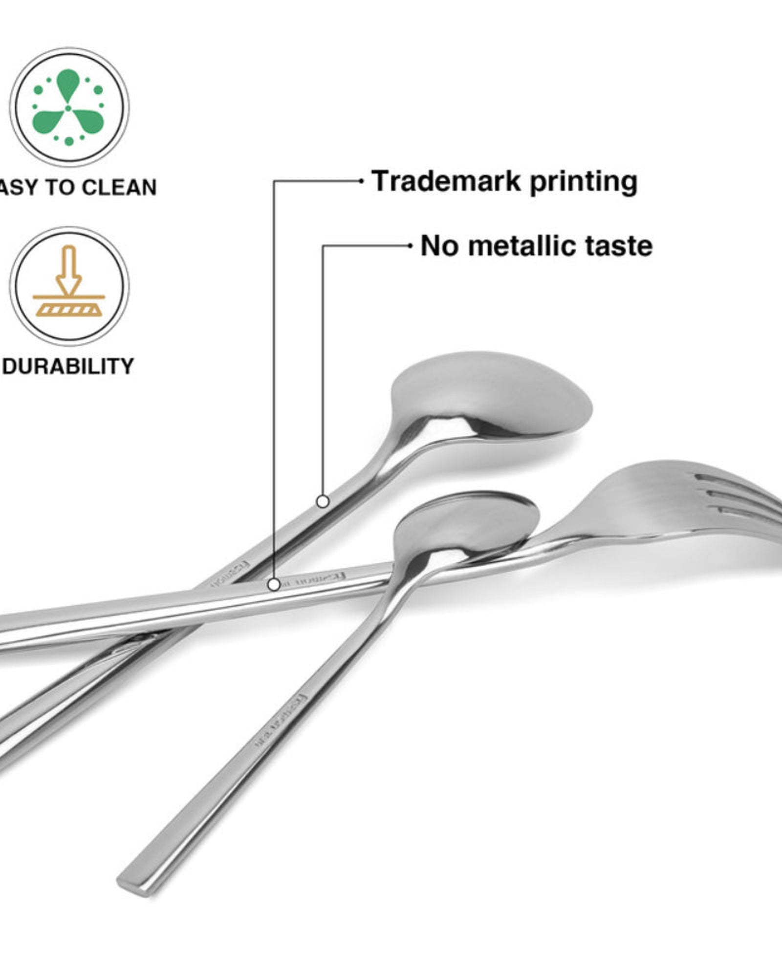 طقم أدوات مائدة فيسمان من 12 قطعة من الفولاذ المقاوم للصدأ من سلسلة فيردن