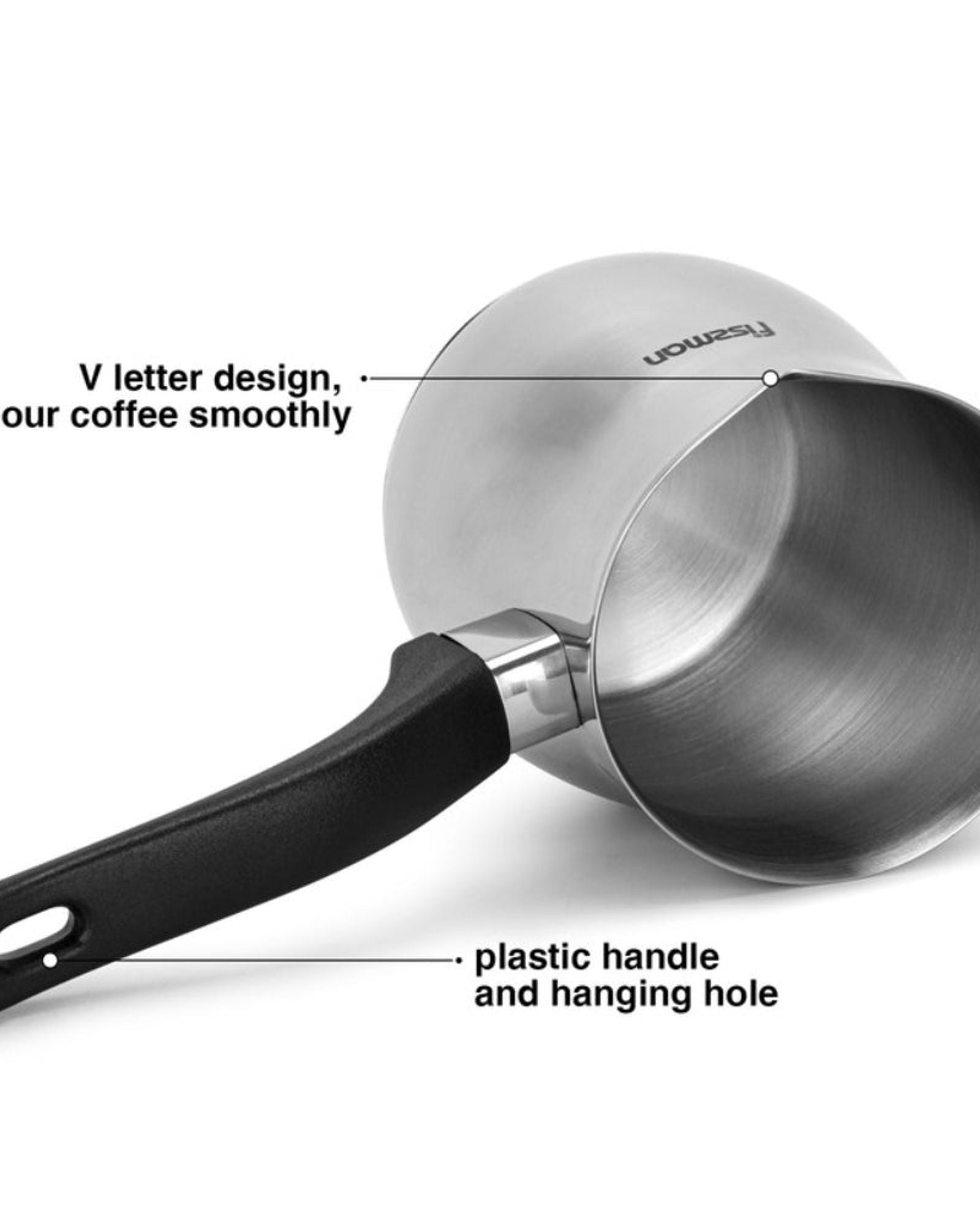 إبريق قهوة فيسمان سعة 530 مل مع قاعدة حثية (ستانلس ستيل)