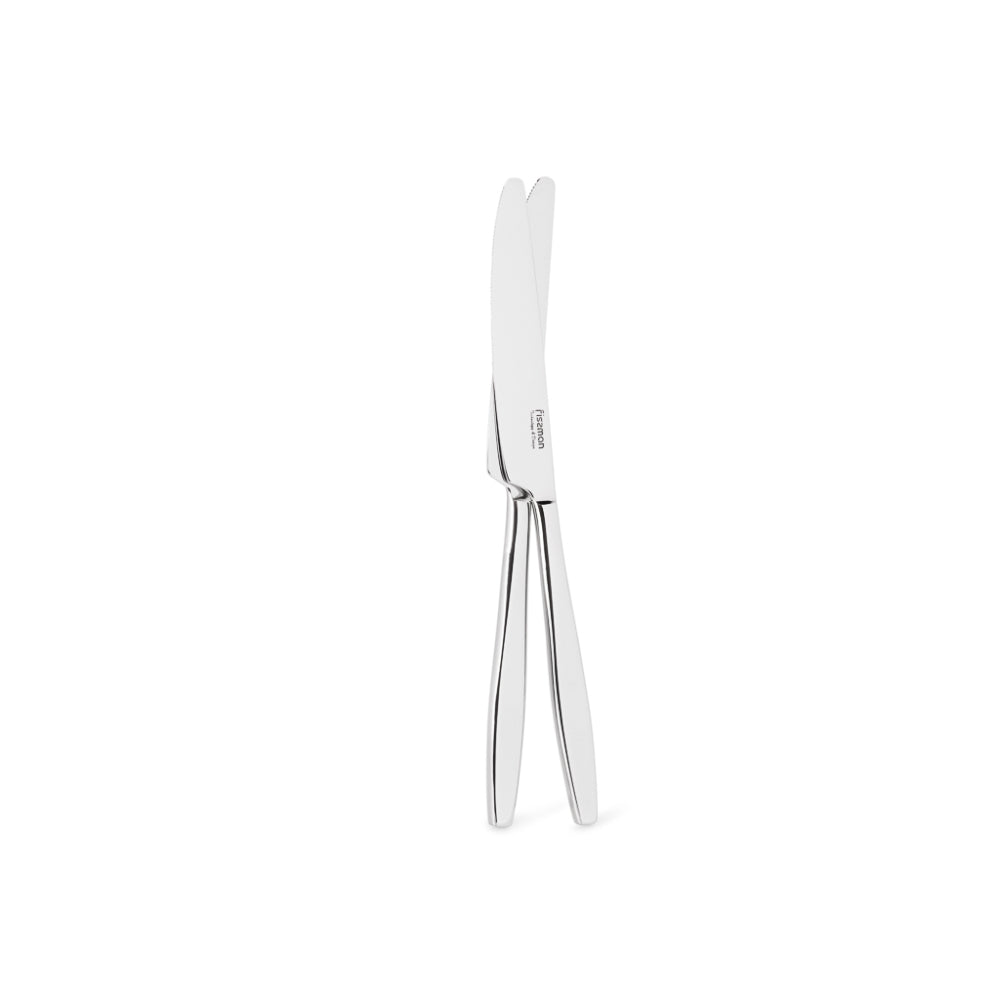 Fissman 2-Piece Dinner Knife 23cm, 18/10 Stainless Steel Cutlery Set TRENTO Series