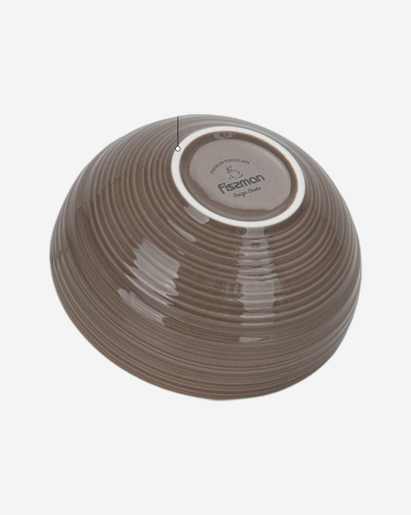 وعاءان من فيسمان، فيرمينا براون، 14.5×7 سم / 620 مل، مصنوعان من الخزف العظمي الجديد