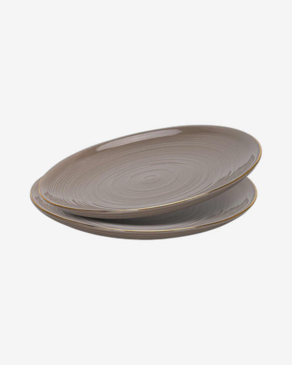Fissman 2-Piece Plates Firmina Brown 26cm New Bone China
