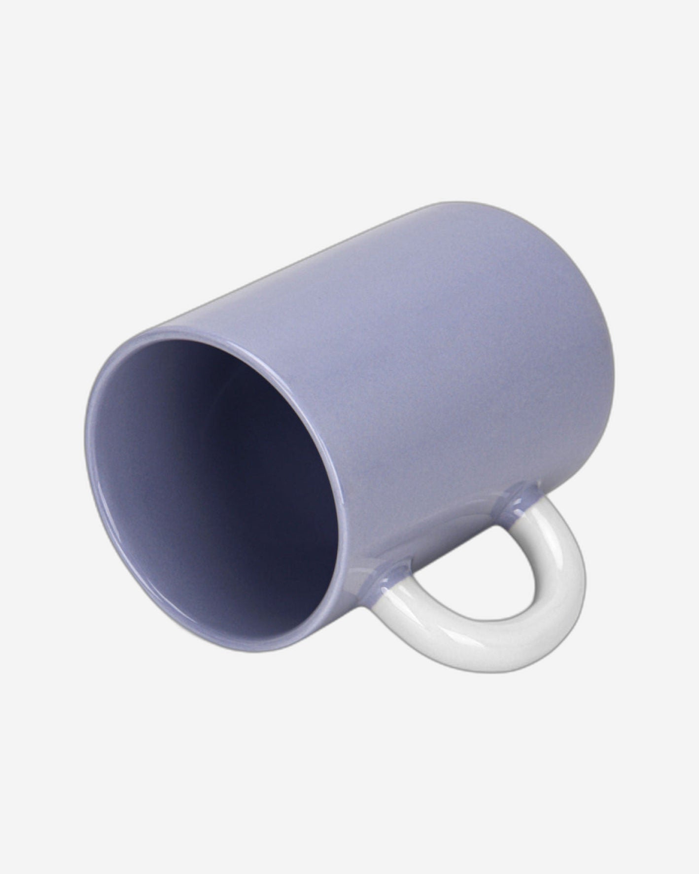 أكواب فيسمان من الخزف الصيني الجديد بلون أرجواني فاتح، قطعتان، سعة 540 مل