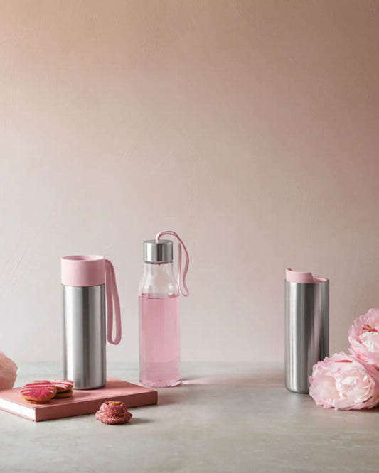 زجاجة شرب إيفا سولو 503045 سعة 0.5 لتر، مصنوعة من الكوارتز الوردي