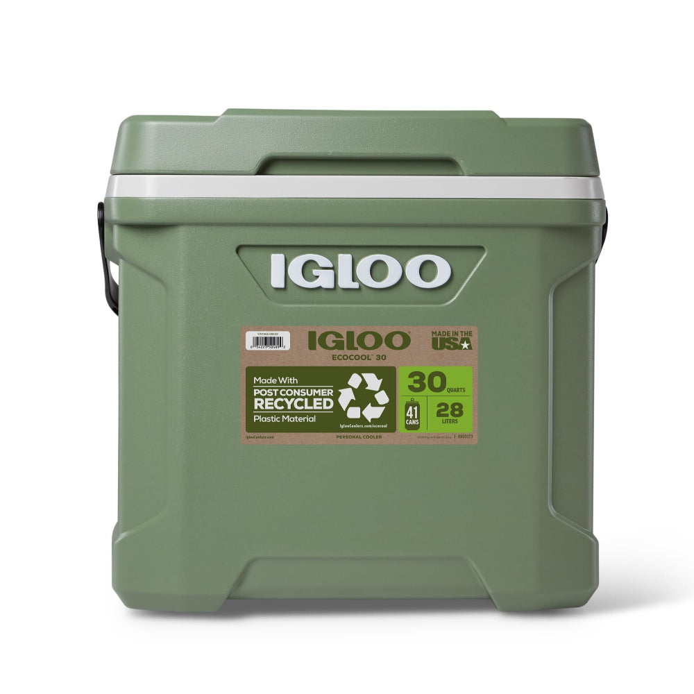 Igloo-Ecocool Latitude 30 Qt Cooler Box - Vintage Green